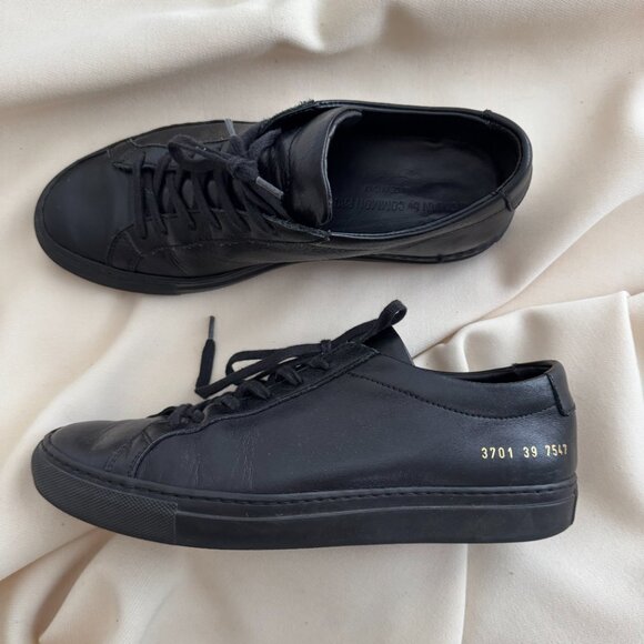 Common Projects Achilles Low Sneakers in Black, size 39 - Picture 7 of 7